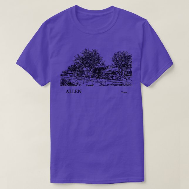 Allen Texas TShirt 3 T Shirt (Design framsida)