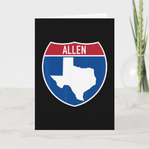 Allen Texas Tx Interstate Highway Semesterpresent Kort