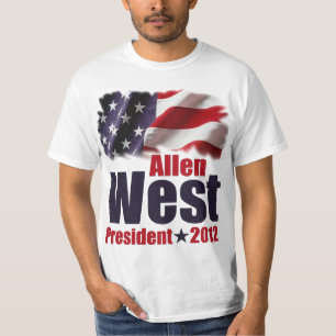 Allen väster för presidenten 2012 t-shirt