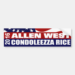 Allen västra Condoleezza Rice 2016 Bildekal