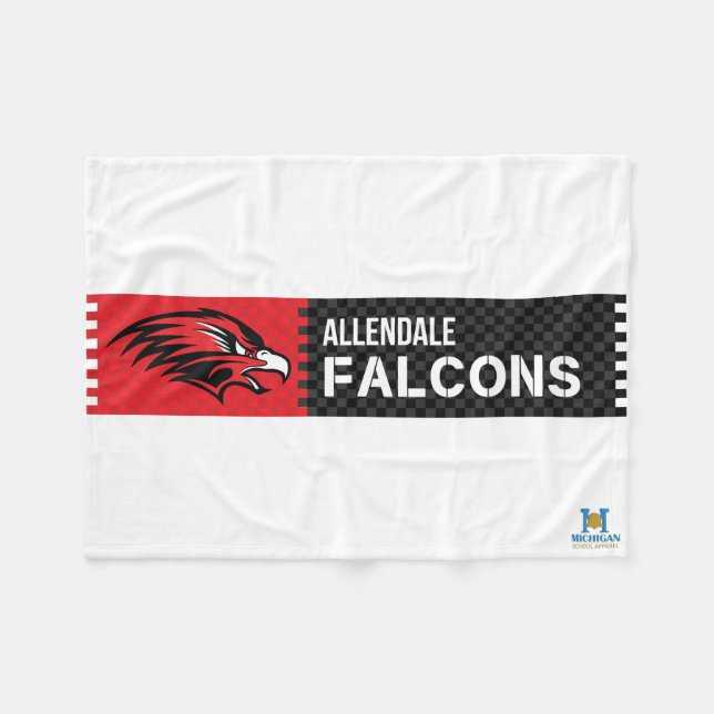 Allendale Falcons Fleecefilt (Framsidan (Horisontell))