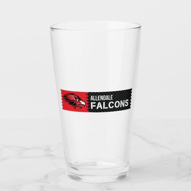 Allendale Falcons Glaskopp (Framsida)