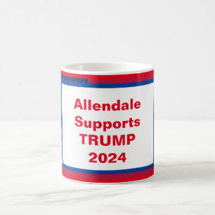 Allendale stöder TRUMP 2024 Kaffemugg