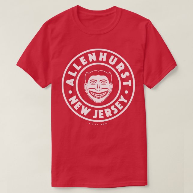 Allenhurst New jersey Circle White T Shirt (Design framsida)