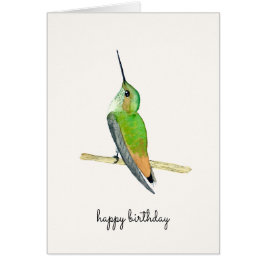 Allens Hummingbird Birthday Card Hälsningskort