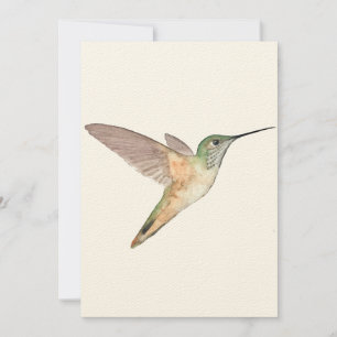 Allens Hummingbird Flat Greeting Card Kort