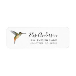 Allens Hummingbird Return-adressetikett Returadress Etikett