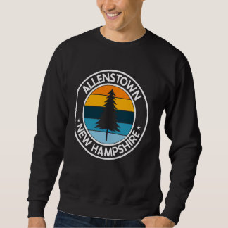 Allenstown New Hampshire NH USA City Pride Retro S Lång Ärmad Tröja