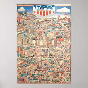 Allentown All-Amerikan stad 1976 Poster