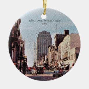 Allentown, Pennsylvania 1950 Julgransprydnad Keramik
