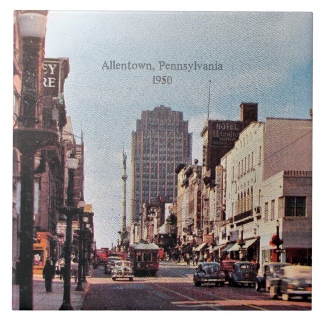 Allentown, Pennsylvania, 1950 Kakelplatta (Framsidan)
