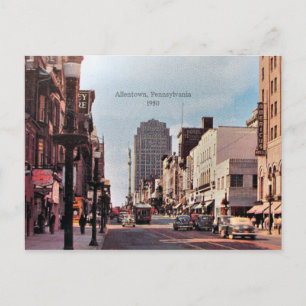 Allentown, Pennsylvania 1950 Vykort