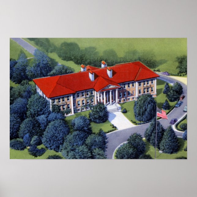 Allentown Pennsylvania Cedar Vapensköld College Poster (Framsidan)