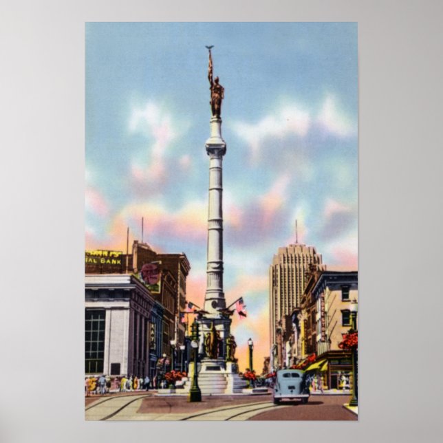 Allentown Pennsylvania Center Square Poster (Framsidan)