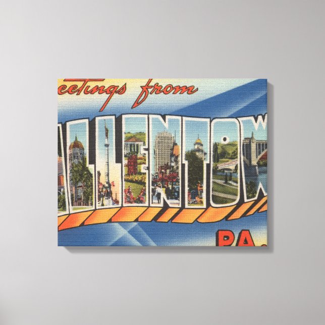Allentown, Pennsylvania - Stora Brev Scenes Canvastryck (Framsida)
