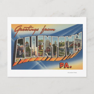 Allentown, Pennsylvania - Stora Brev Scenes Vykort