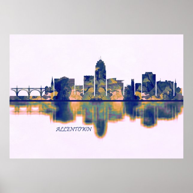 Allentown Skyline Poster (Framsidan)
