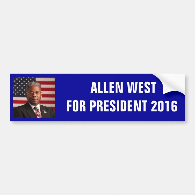 AllenWest_flag.jpeg ALLEN WESTFOR PRESIDENT 2… Bildekal (Framsidan)