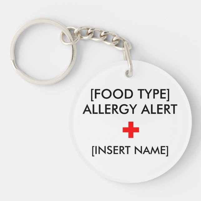 Allergi vakna Keychain (Framsidan)