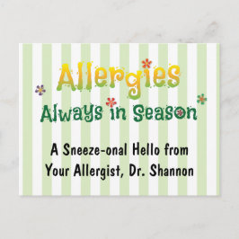 Allergier - alltid under säsongen vykort