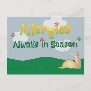 Allergier - alltid under säsongen vykort