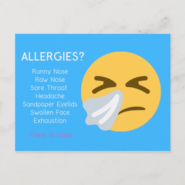 Allergies Shaklee Postcard Vykort (Framsida)