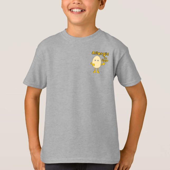 Allergika mot ägg t shirt (Framsida)