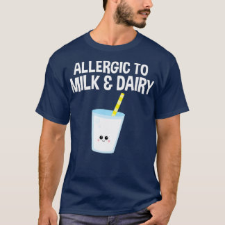 Allergika mot Mjölk och mjölkmat Allergi T Shirt