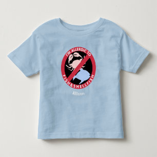 Allergika mot Personlig av skaldjursallergi i fisk T Shirt