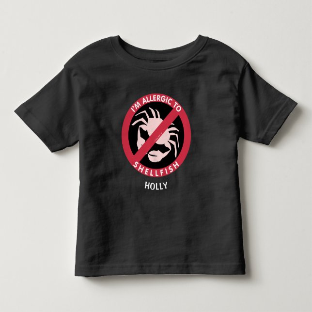 Allergika mot Personlig av skaldjursallergi T Shirt (Framsida)
