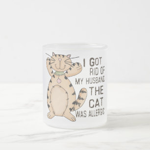 Allergisk katt frostad glasmugg