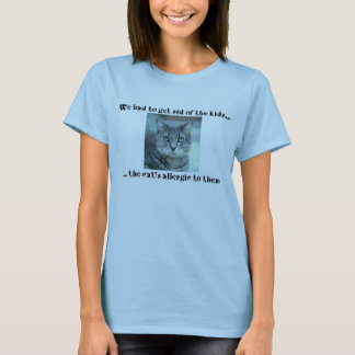 allergisk katt t-shirt