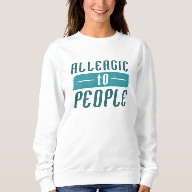 Allergisk mot människor t shirt (Framsida)