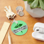 Allergisk varning allergisk mot grönt SILVER caduc Nyckelring<br><div class="desc">En grönt caduceus-bild vilar mot en bakgrund för pastellgrönt med feta, svarta, redigerbara mallar som ställs in mot vågrät faux silver-band. Det är idealiskt för medicinska nödsituationer som ett sätt att tala om för en sjukvårdspersonal att man är allergisk mot något som de måste vara medvetna för och som är...</div>