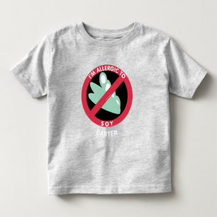Allergiska mot sojabönor Kids Allergy Personlig T Shirt