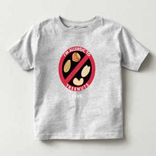 Allergiska mot Träd Nöt Kids Allergy Personlig T Shirt