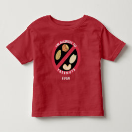 Allergiska mot Träd Nöt Kids Allergy Personlig T Shirt