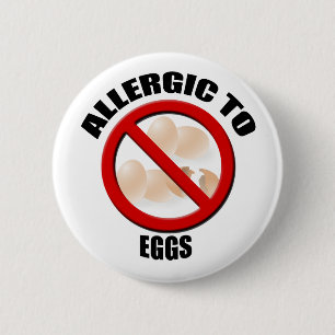 Allergiska mot varningsstreck för ägg (Ägg) Knapp