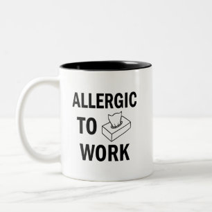 Allergiskt att fungera kaffemuggen Två-Tonad mugg