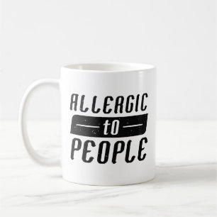 Allergiskt mot människor kaffemugg