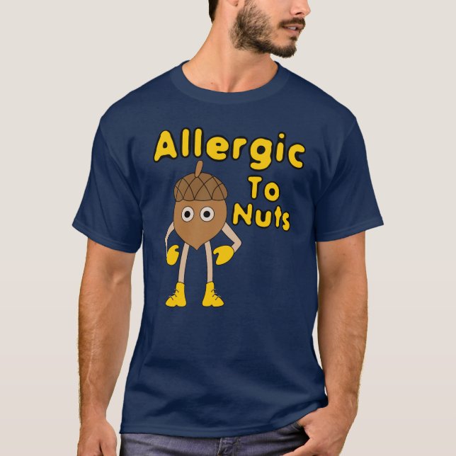 Allergiskt mot Nöt T Shirt (Framsida)