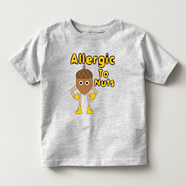 Allergiskt mot Nöt T Shirt (Framsida)