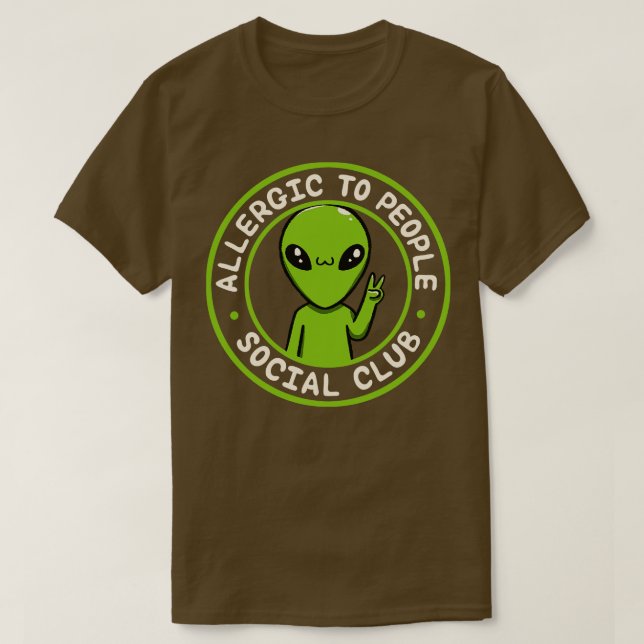 Allergiskt mot People Social Klubb Lusnyj av Tobe  T Shirt (Design framsida)