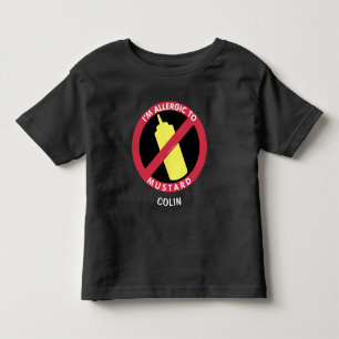 Allergiskt mot Personlig för senap Kids Allergy T Shirt