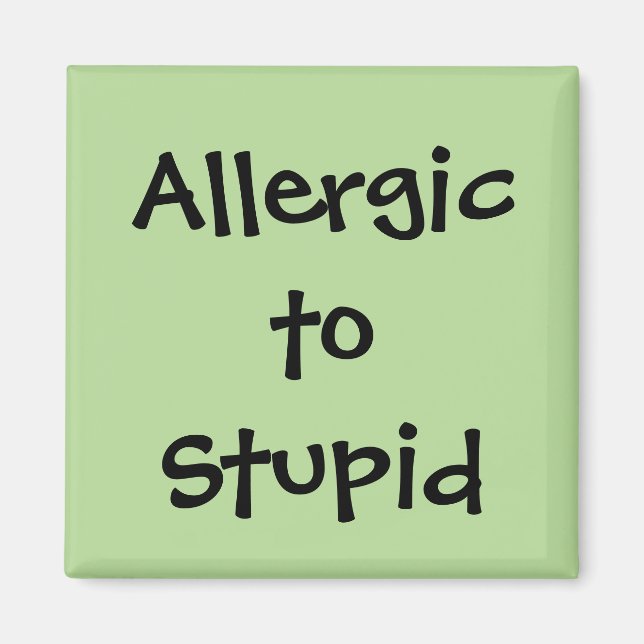 Allergiskt mot Stupid Magnet (Framsidan)