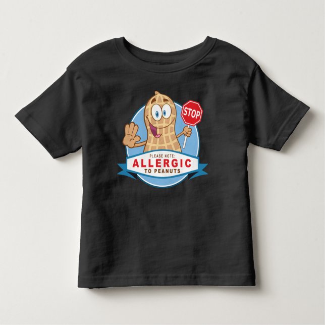 Allergiskt till jordnötter t-shirt (Framsida)