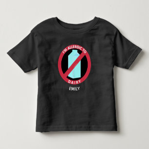 Allergiskt till mejeri lurar allergipersonlig t shirt