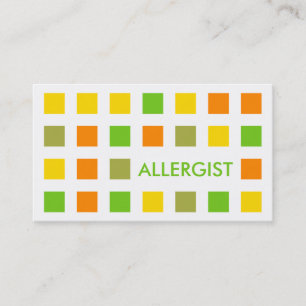 ALLERGIST (modets kvadrater) Visitkort