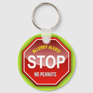 Allergy Alert: Inga jordnötter, snälla! Nyckelring