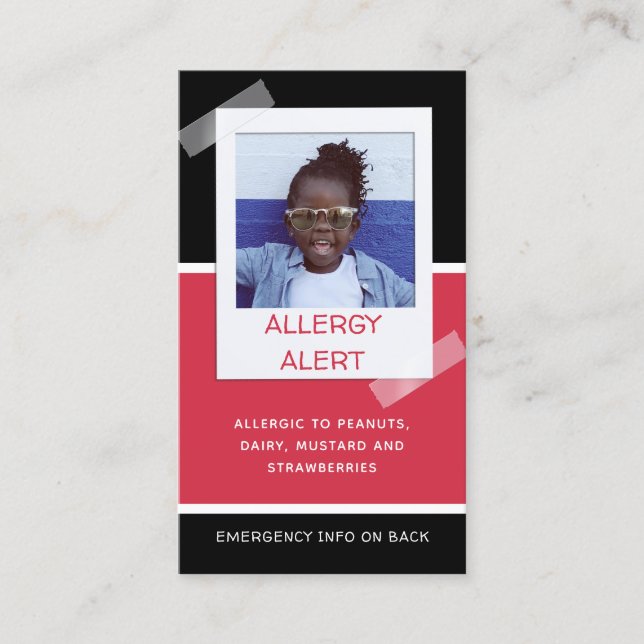 Allergy Alert Kids Photo Medical Akut Daycare (Framsida)